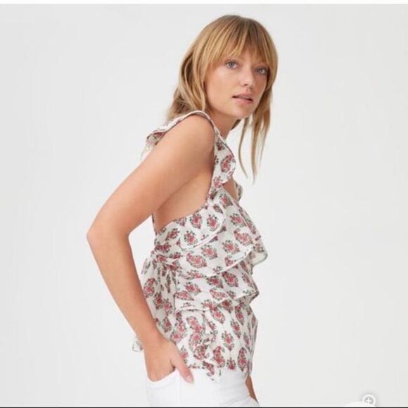 Club Monaco cute floral top - Picture 5 of 7